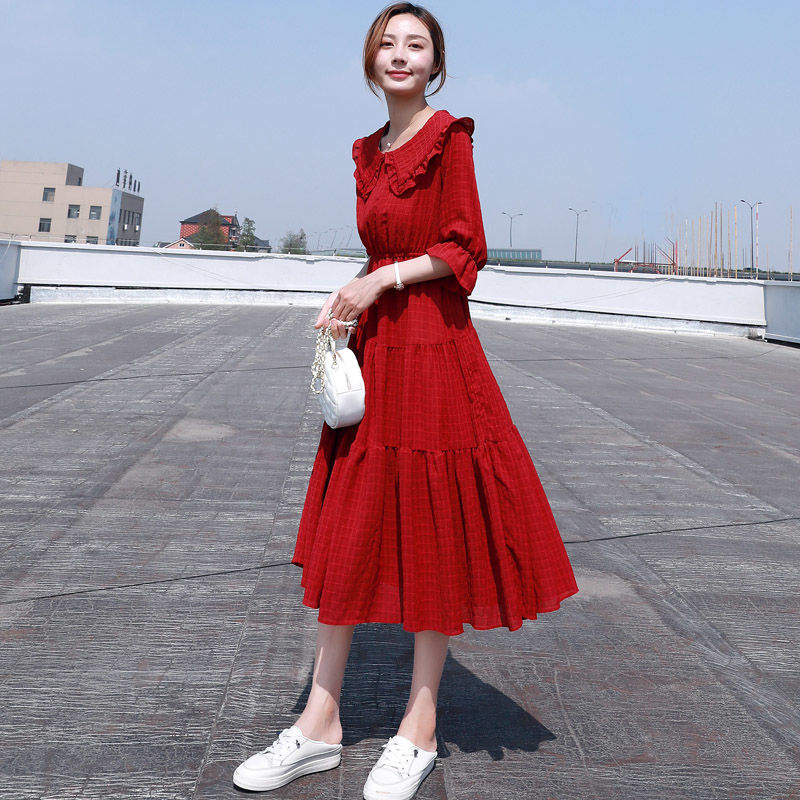 Midi Fashion Elegante 2021 Bla - French Vintage Floral Midi Dress recensie en prijs