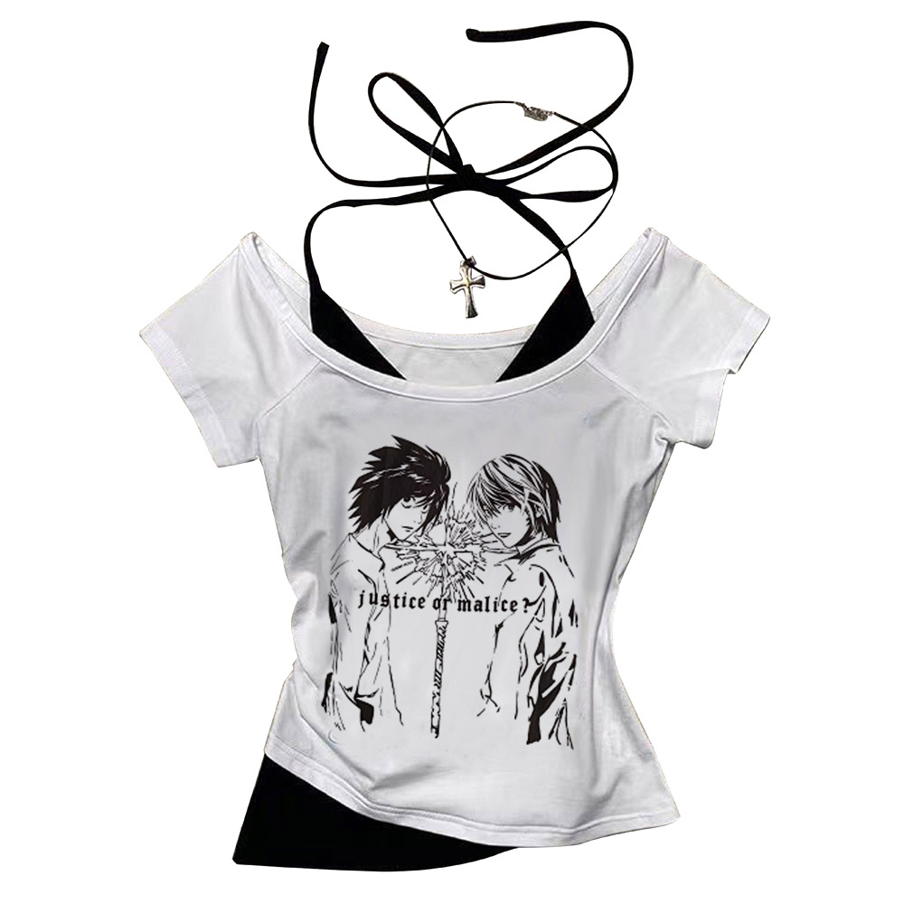 Death Note Gothic Grunge Crop  - Y2K Graphic Baby Tee Crop recensie en prijs