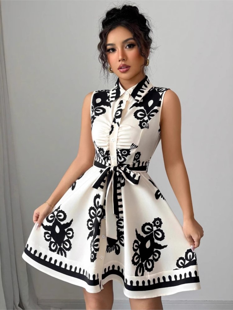 Zomer Nieuwe Mode Casual Jurk  - French Vintage Floral Midi Dress recensie en prijs