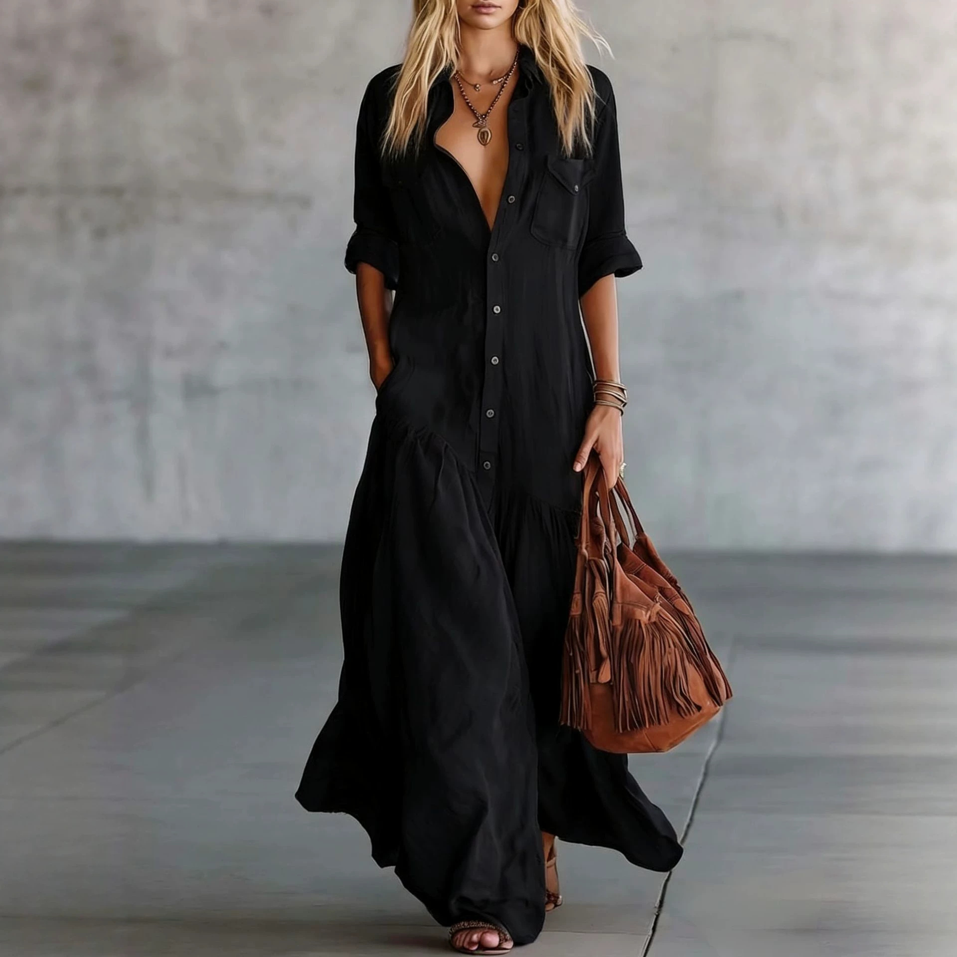 2026 Dames Zomer Katoen-Linnen - Casual Loose Linen Shirt Dress recensie en prijs