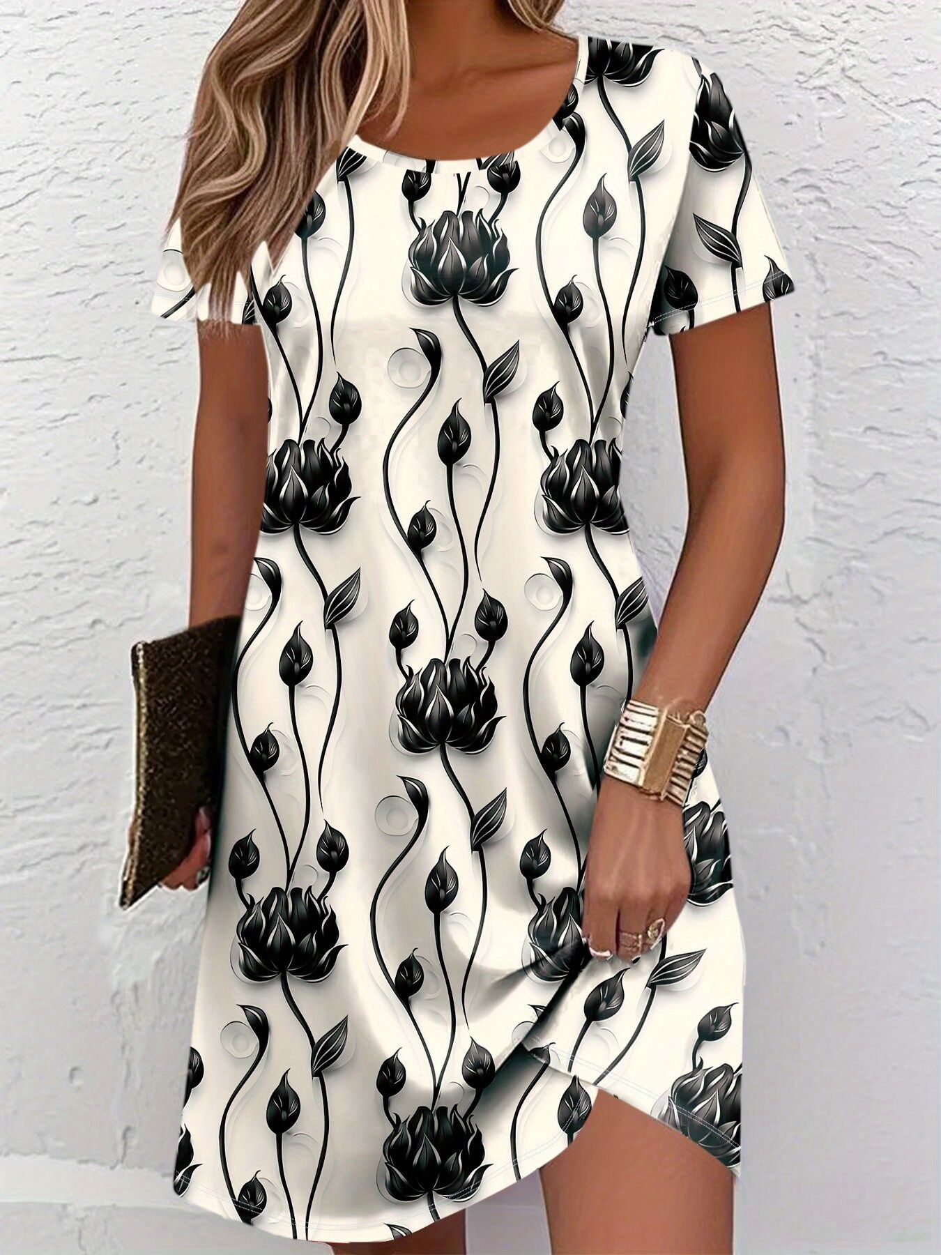 Nieuwe dames slanke zomerjurk  - French Vintage Floral Midi Dress recensie en prijs