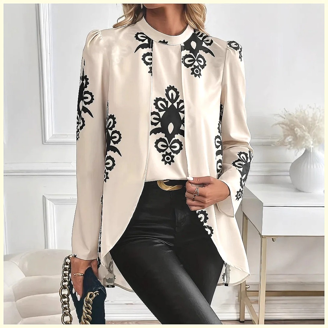 2026 Mode Damesblouse met lang - Blouses recensie en prijs