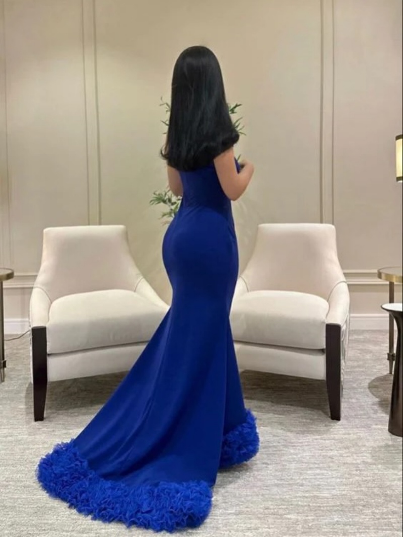 Op maat gemaakte luxe elegante - Elegant Satin Evening Gown Split recensie en prijs