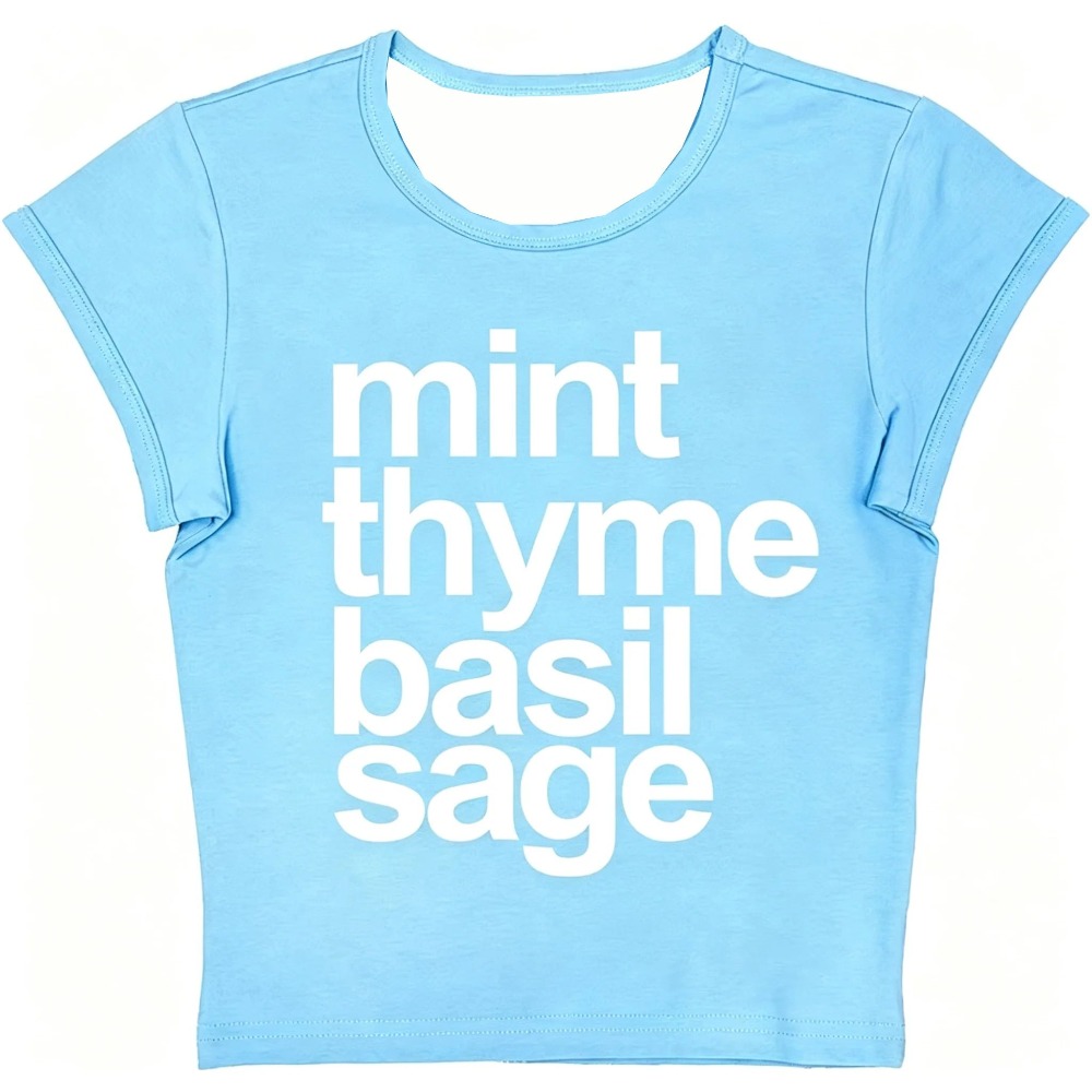 Herb Words Grafische print Dam - Y2K Graphic Baby Tee Crop recensie en prijs