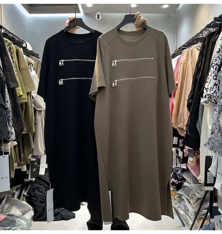 Plus Size Dames T-shirtjurk me - Korean Style A Line Shirt Dress recensie en prijs